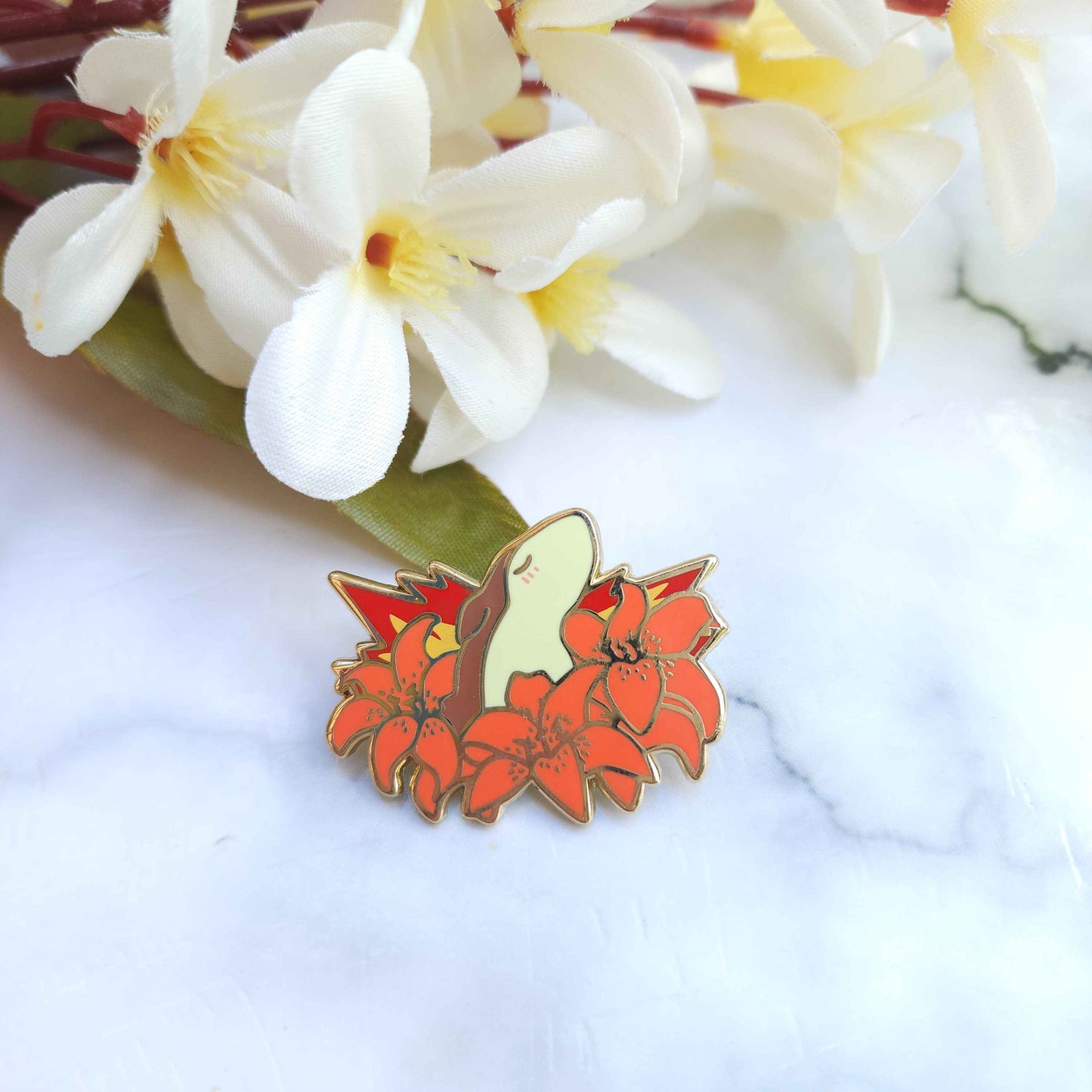 Flowery Big Bois Pokémon Enamel Pins - Typhlosion (Shiny)